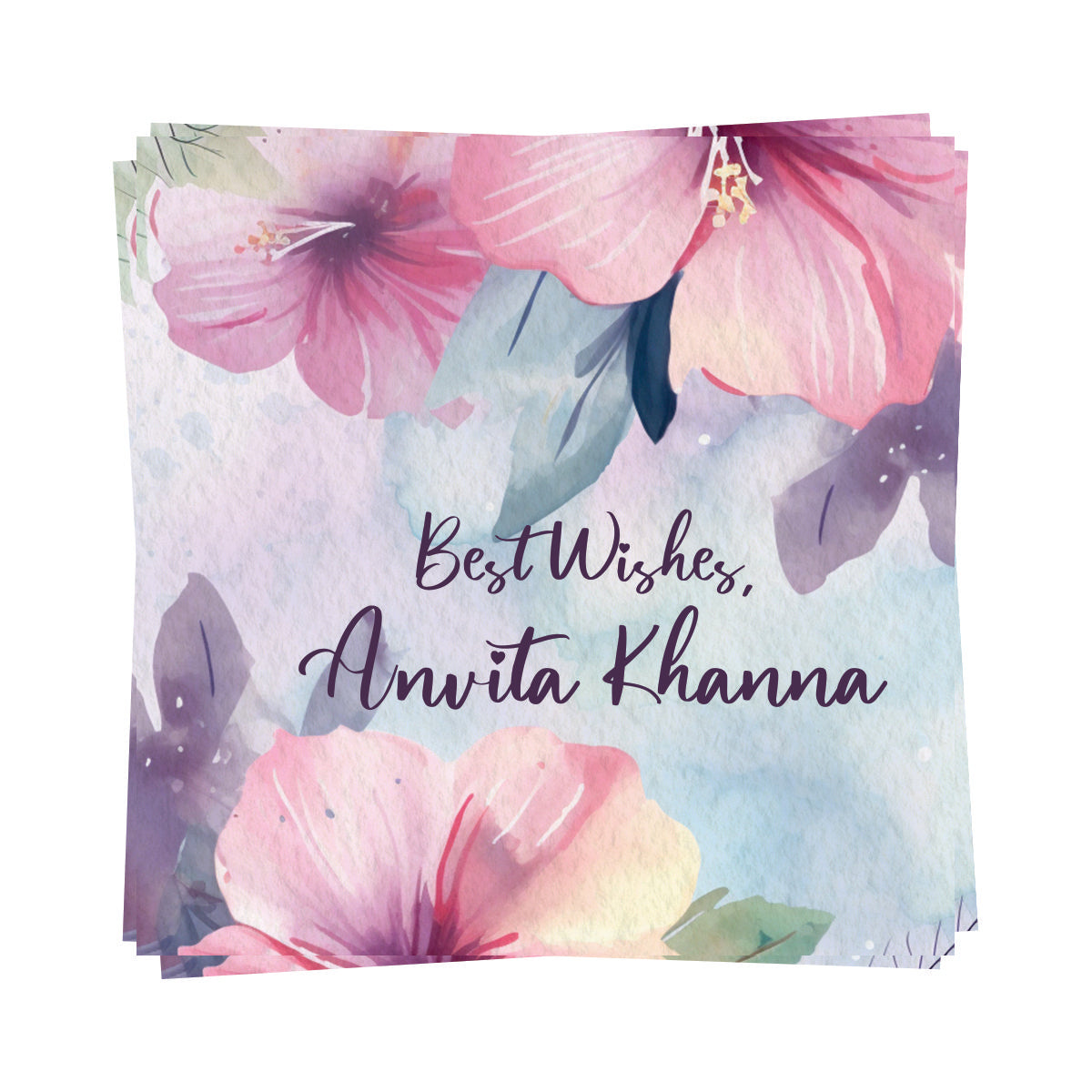 Gift tags Square - Lavender Bloom