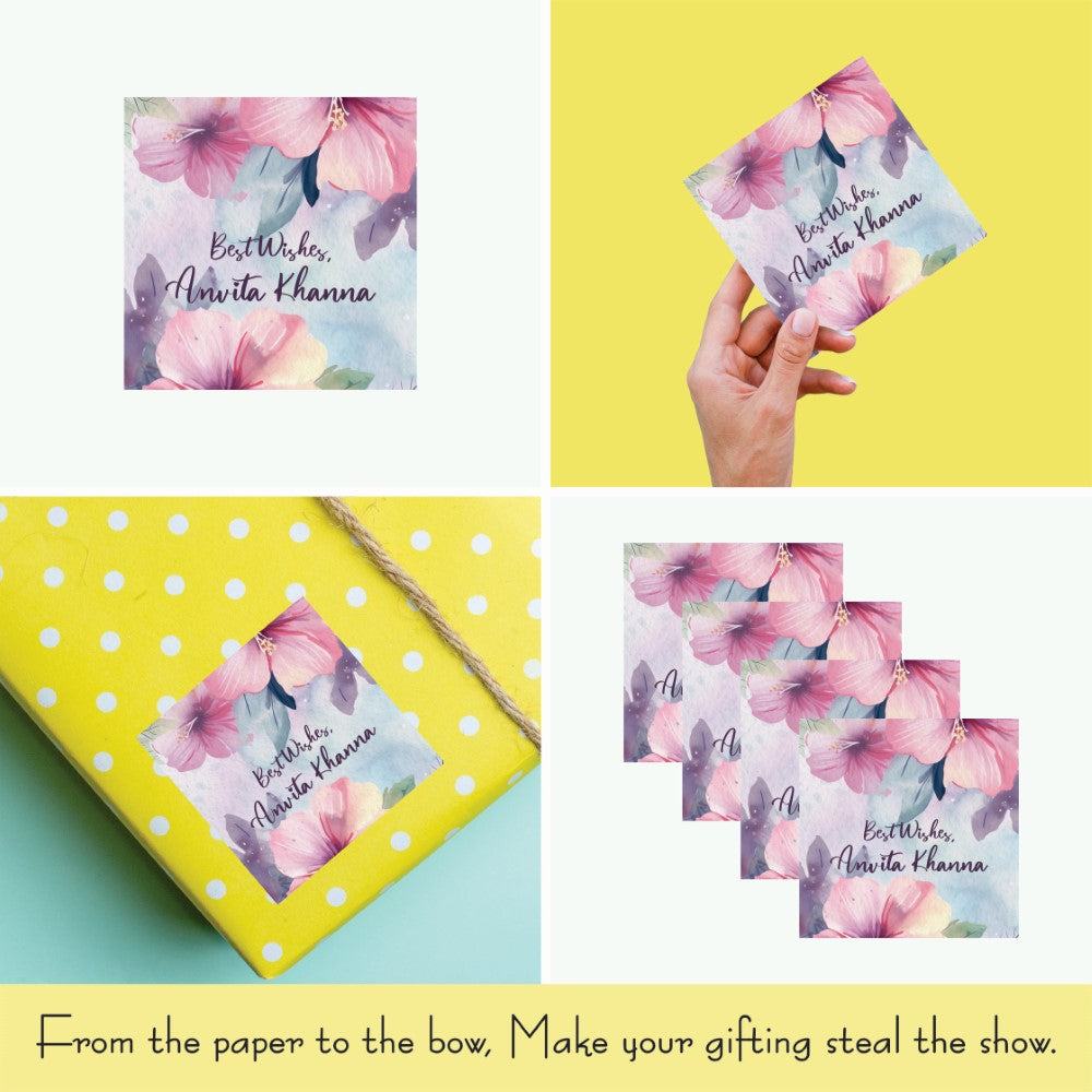 Gift tags Square - Lavender Bloom