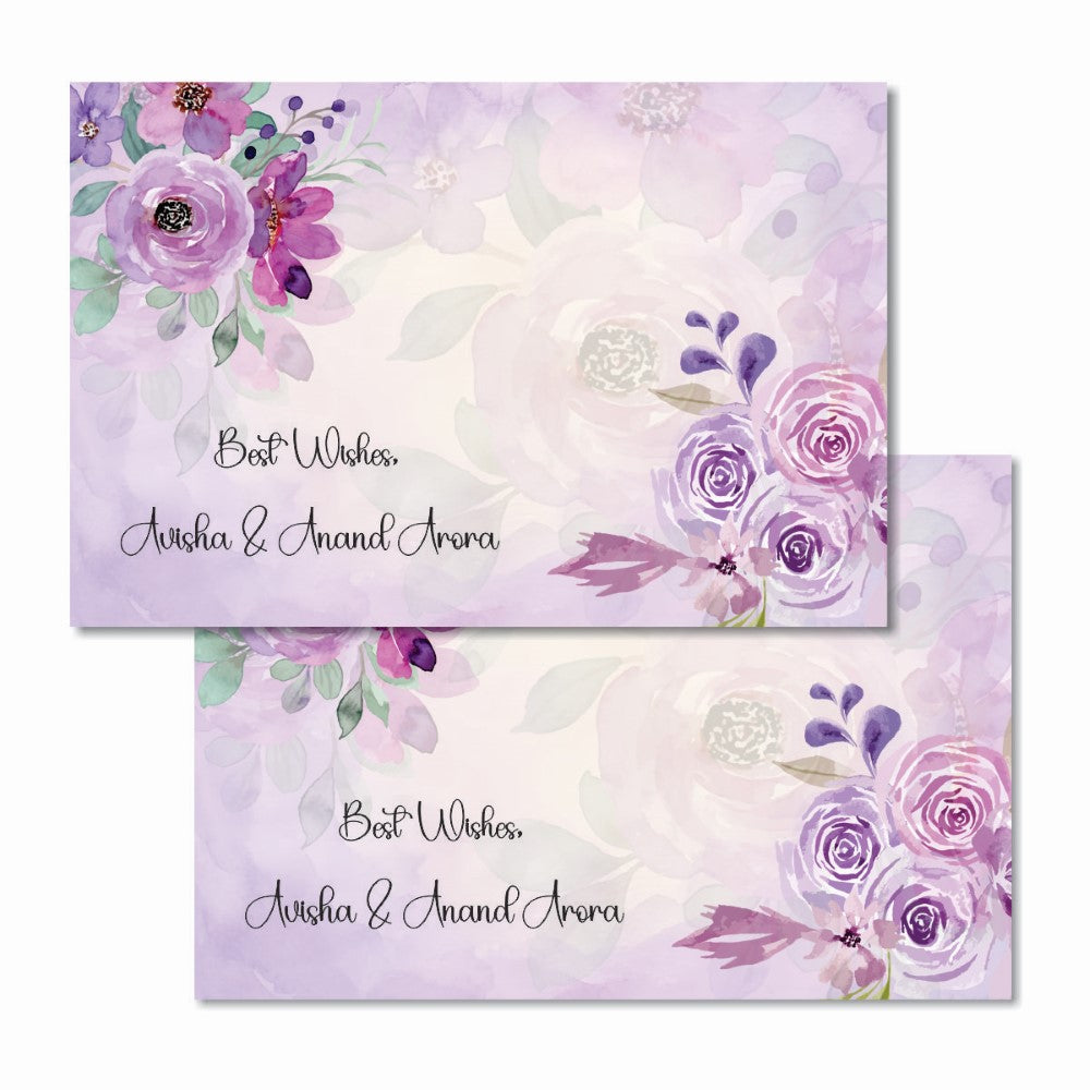Gift tags rectangle - Lavender Grace