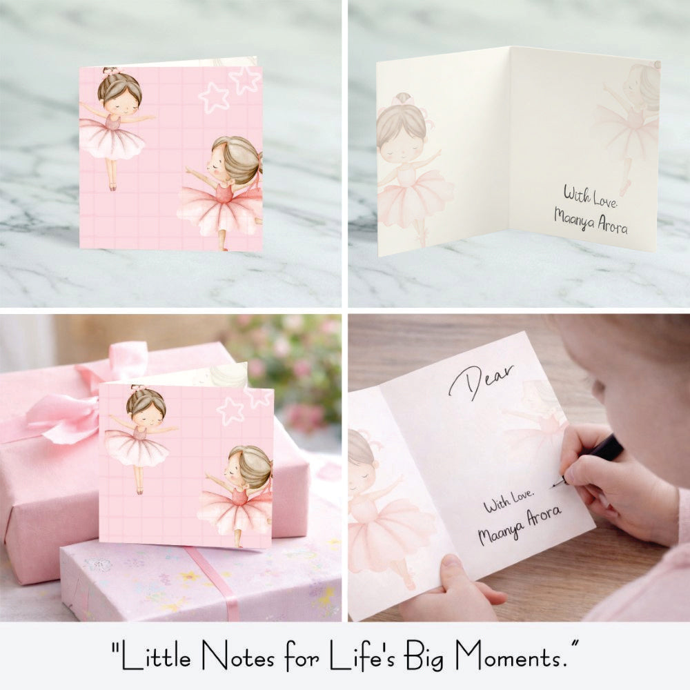 Personalised GIft Notecard - Little Ballerina