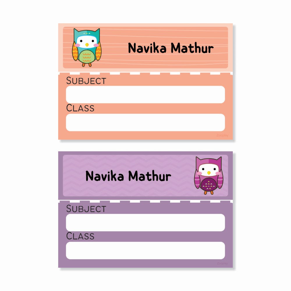 Personalised Book Labels - Little Hoots