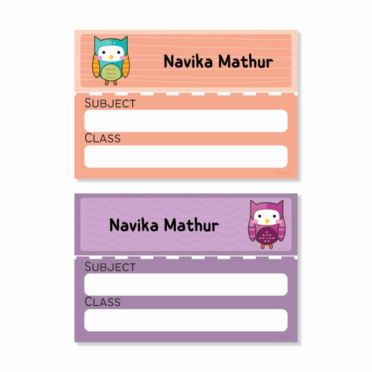 Personalised Book Labels - Little Hoots