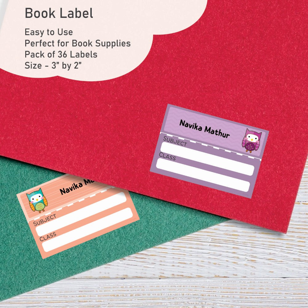 Personalised Book Labels - Little Hoots