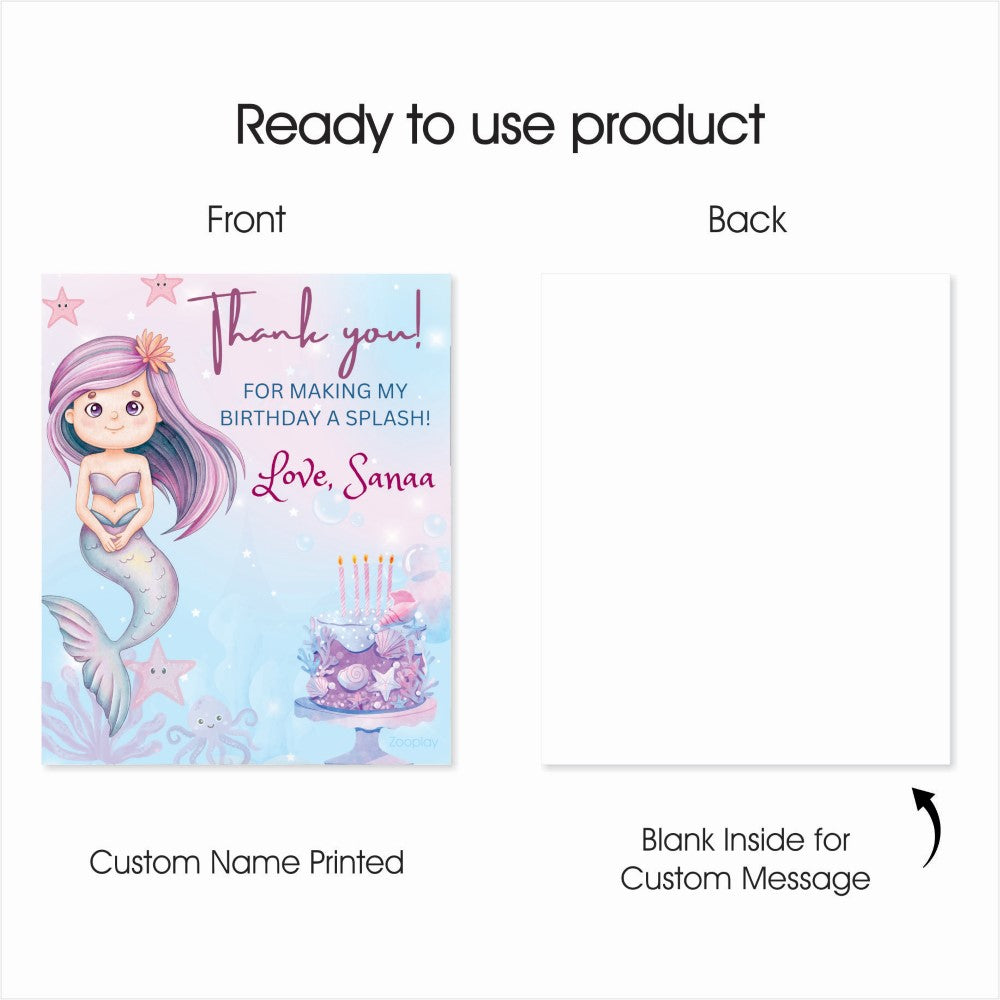 Thank You Tag - Little Mermaid