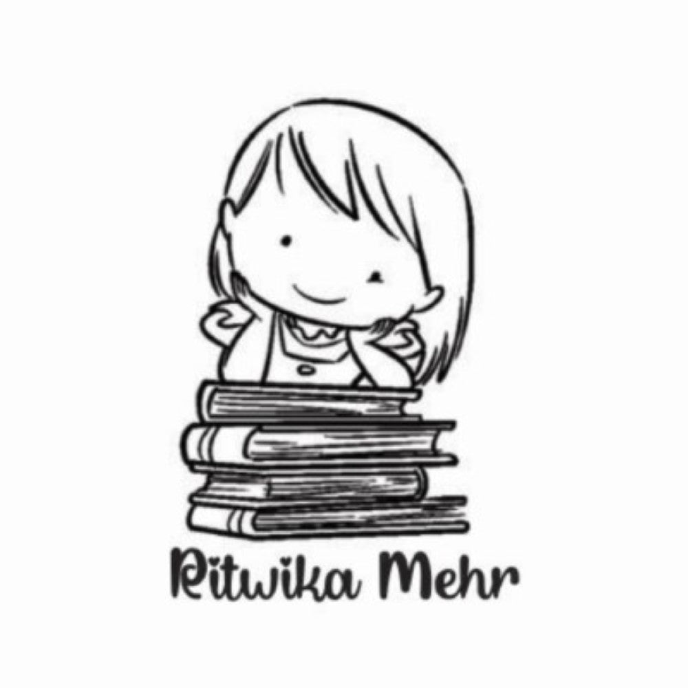 Book stamp - little miss Bookworm