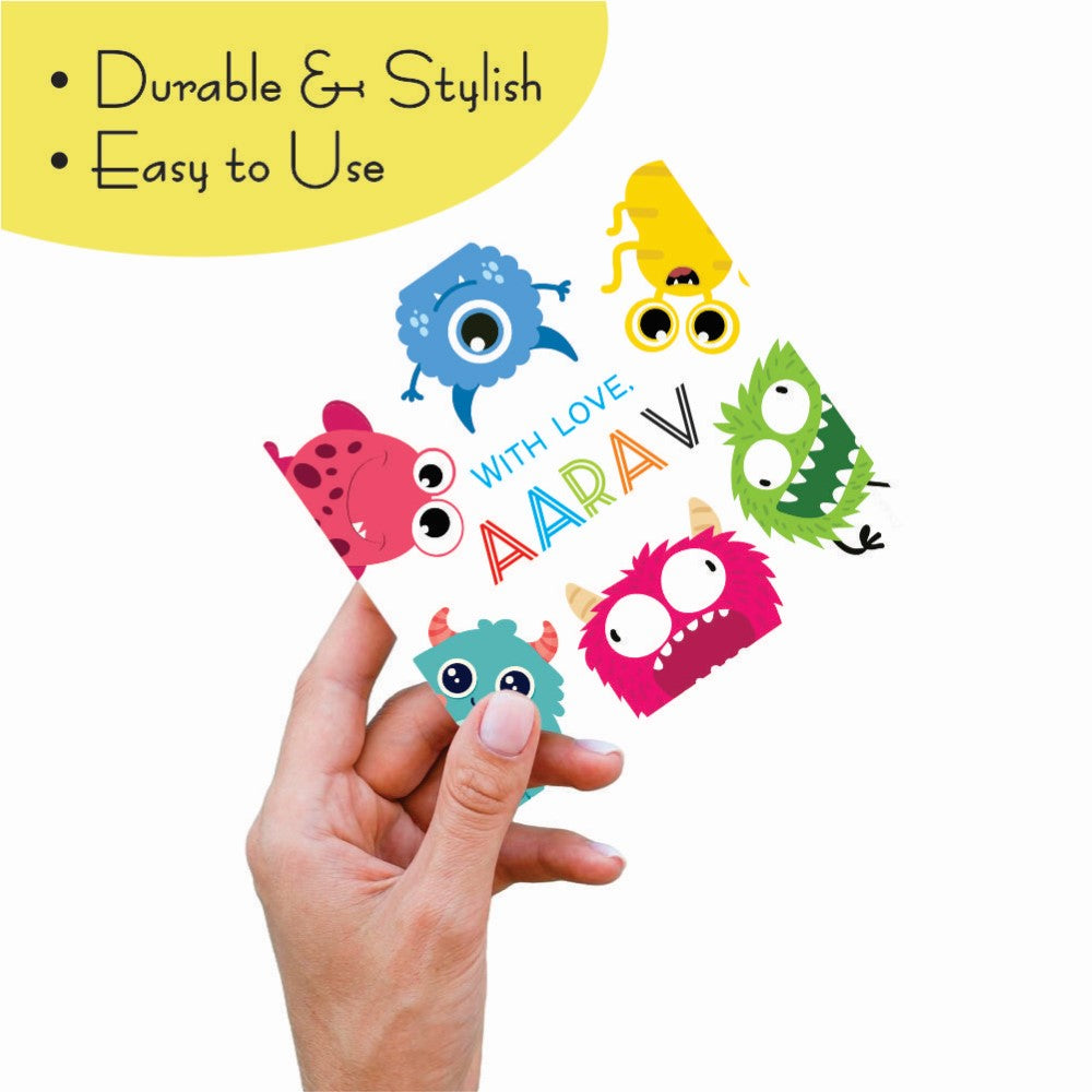 Gift tags Square - Little Monsters