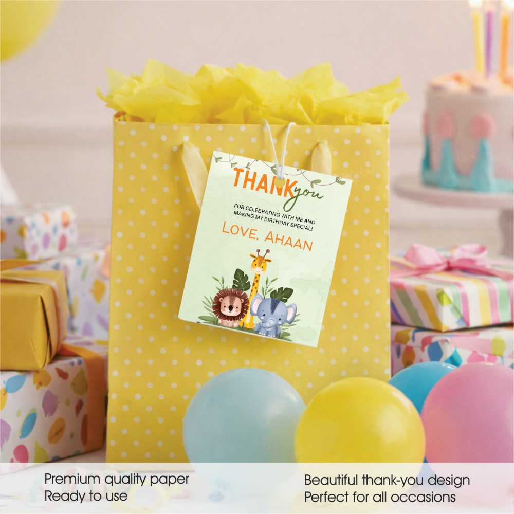 Thank You Tag - Little Safari