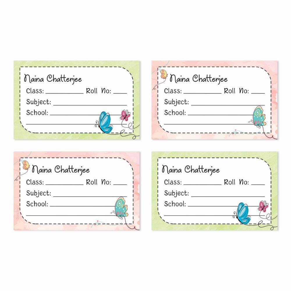 Personalized School Book Labels - Magic wings