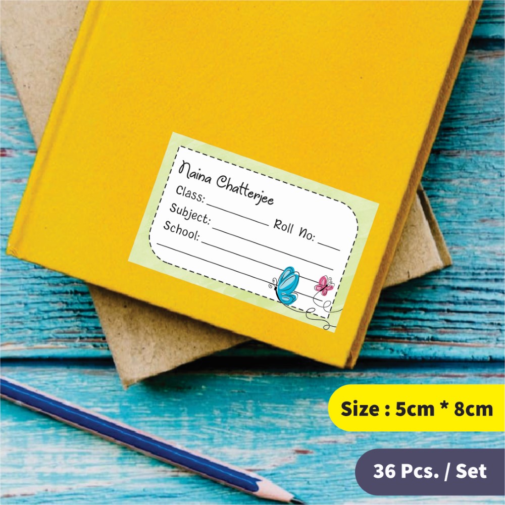 Personalized School Book Labels - Magic wings