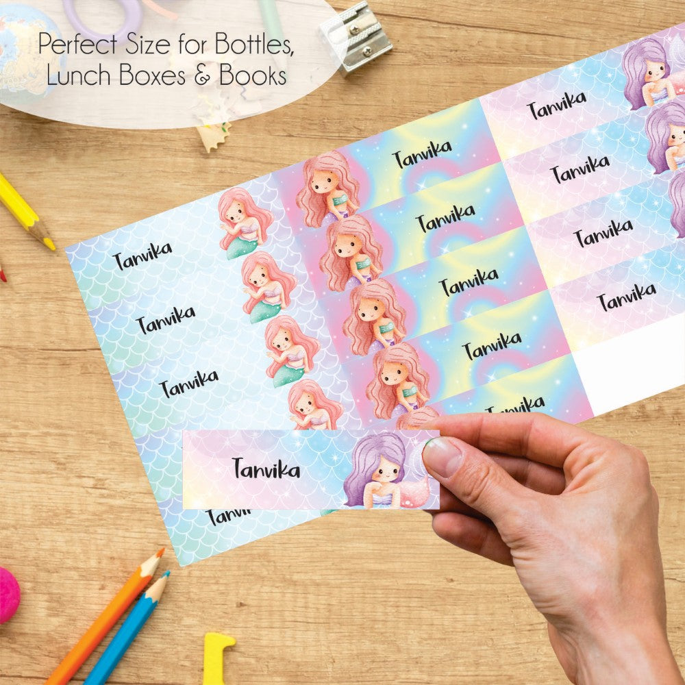 Waterproof Name Labels - Magical Mermaids