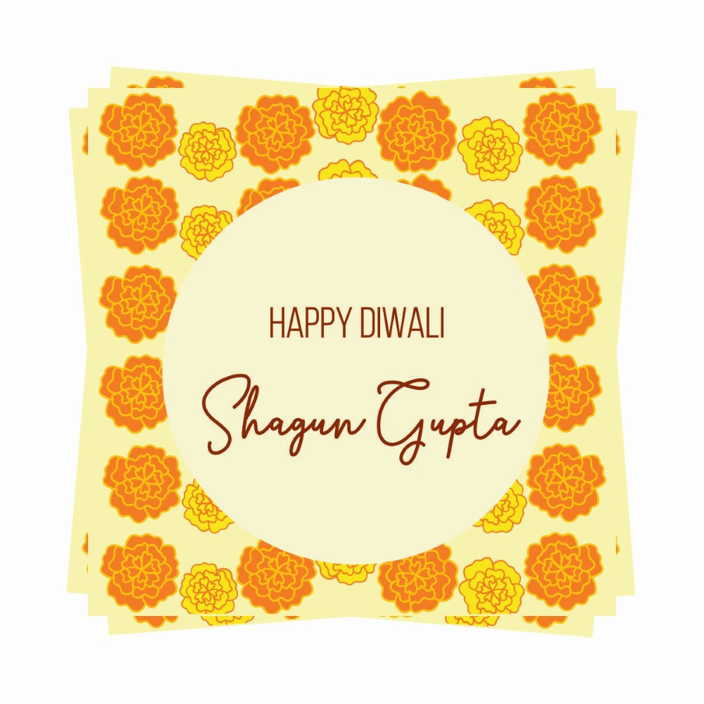 Diwali Gift tags - Marigold  Magic