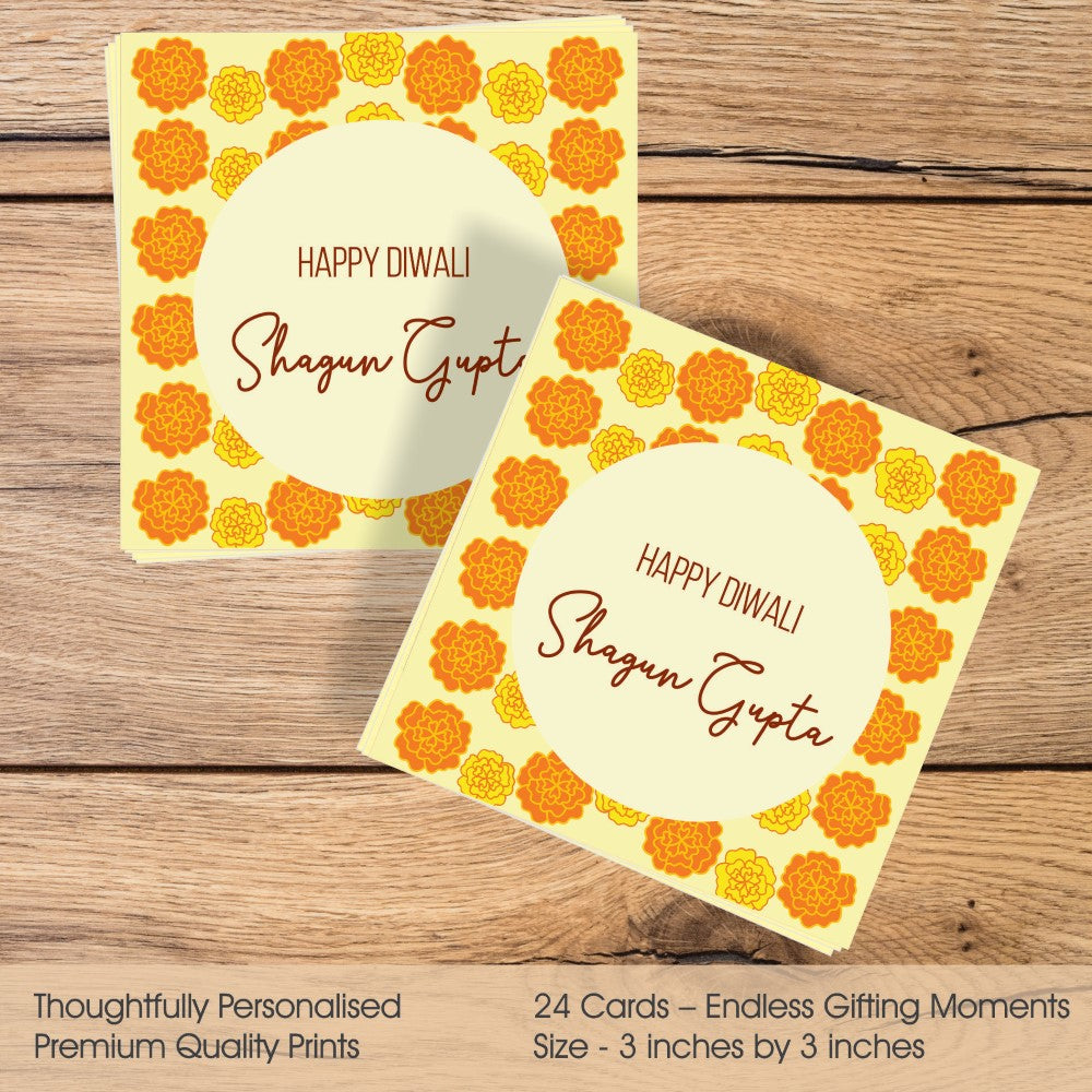 Diwali Gift tags - Marigold  Magic