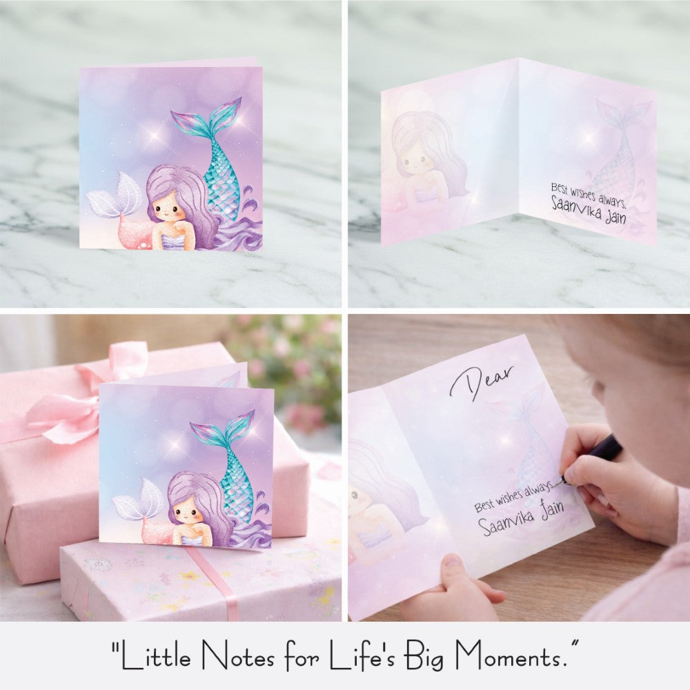 Personalised GIft Notecard - Mermaid Magic