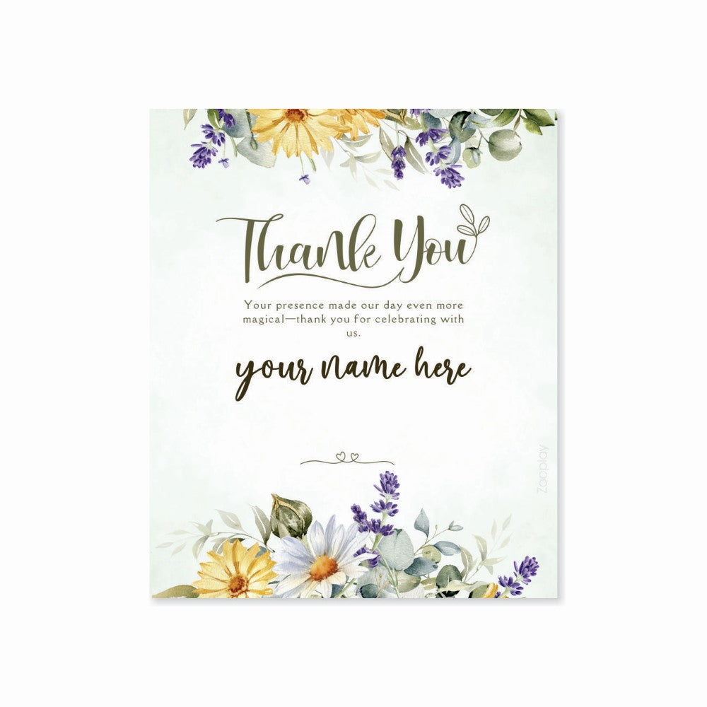 Wedding Thank You Tag - Minimal White