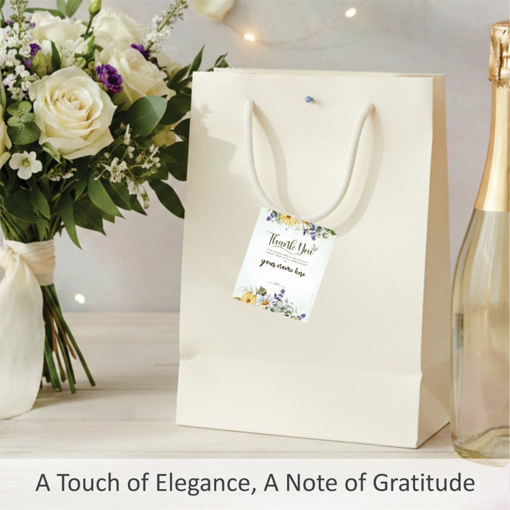 Wedding Thank You Tag - Minimal White