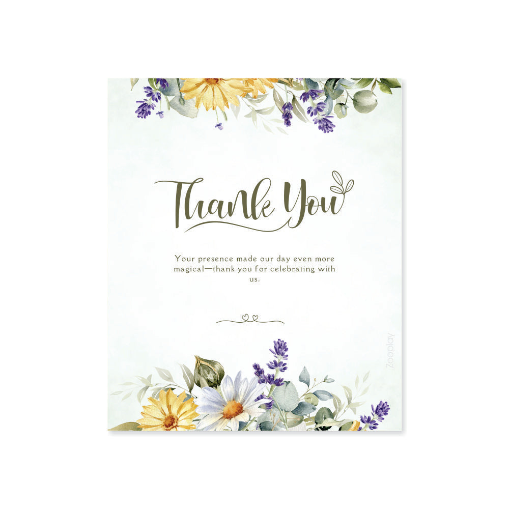 Wedding Thank You Tag - Minimal White