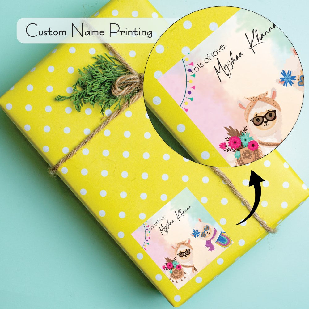 Gift tags Square - No Drama Llama