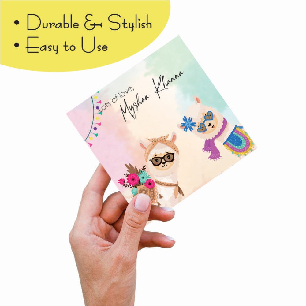 Gift tags Square - No Drama Llama