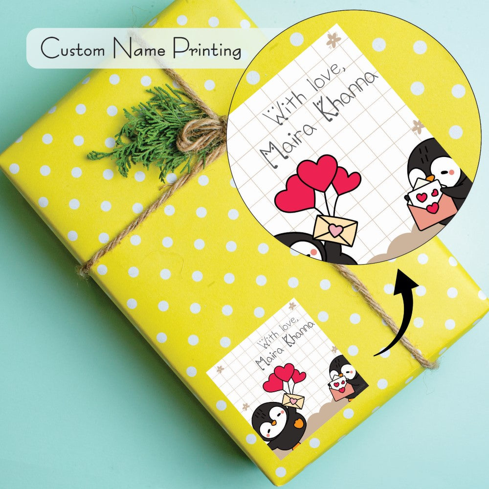 Gift tags Square - Penguin Parade