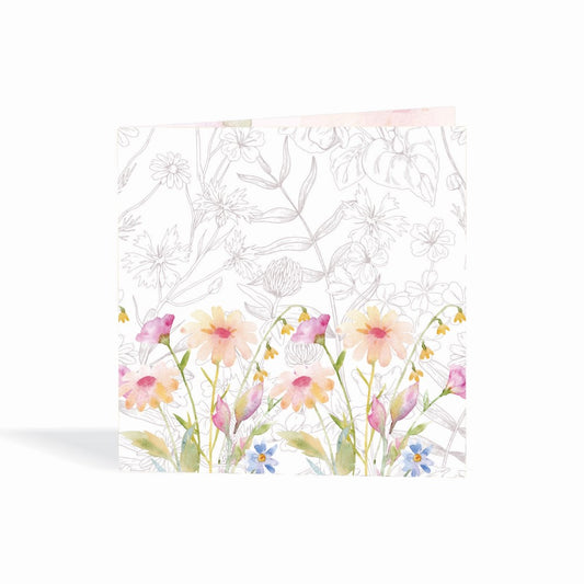 Personalised GIft Notecard - Petals & Pastels