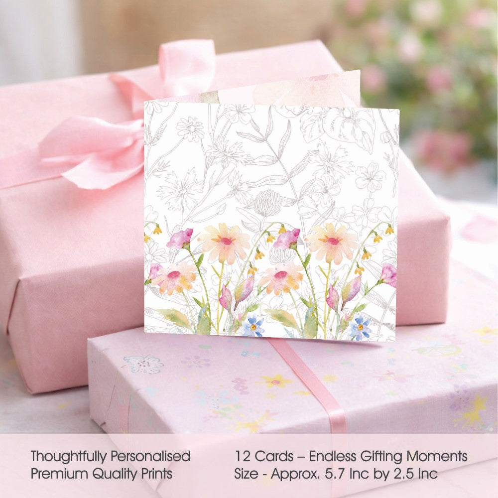 Personalised GIft Notecard - Petals & Pastels