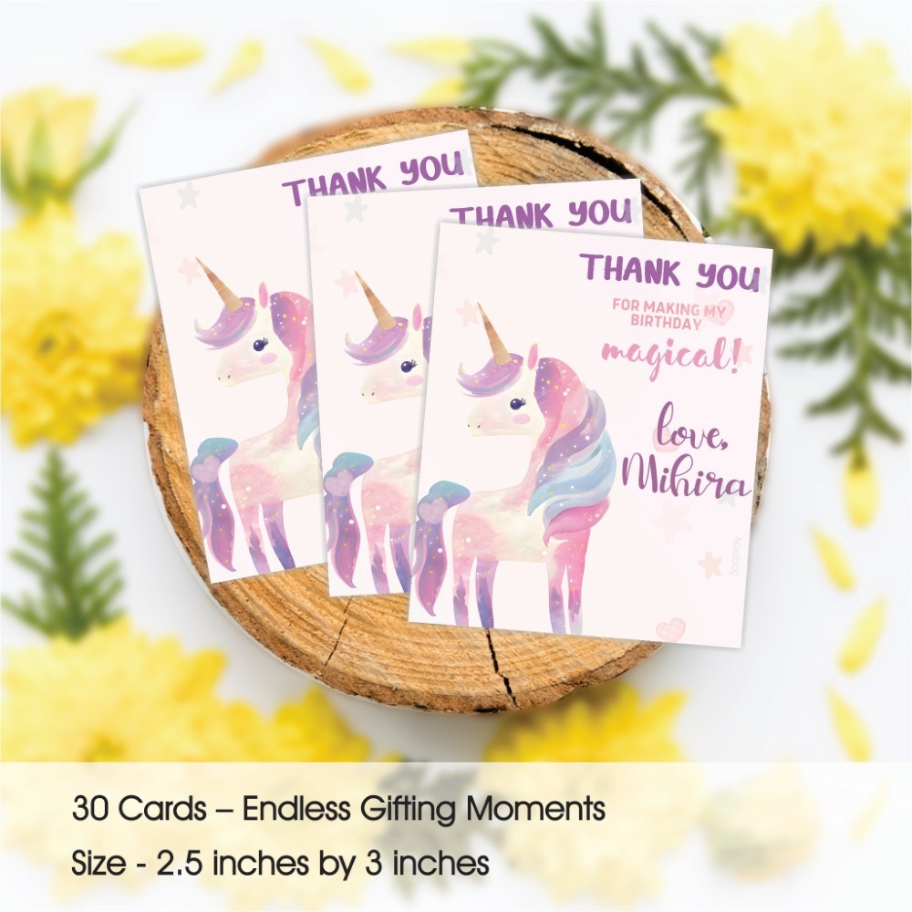 Thank You Tag - Pink Unicorn
