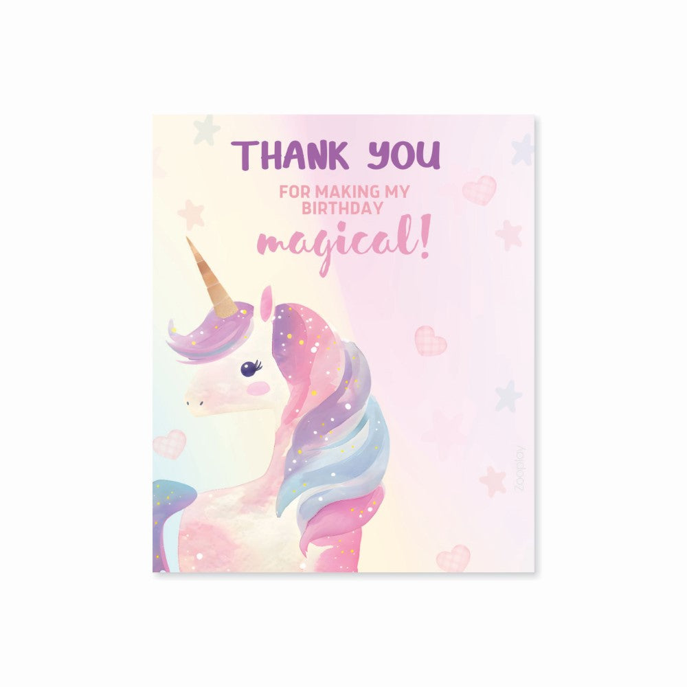 Thank You Tag - Pink Unicorn