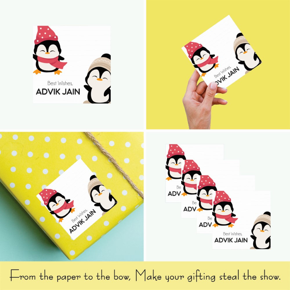 Gift tags Square - Polar Pals