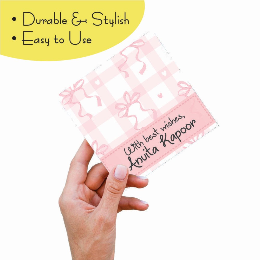 Gift tags Square - Pretty Bows