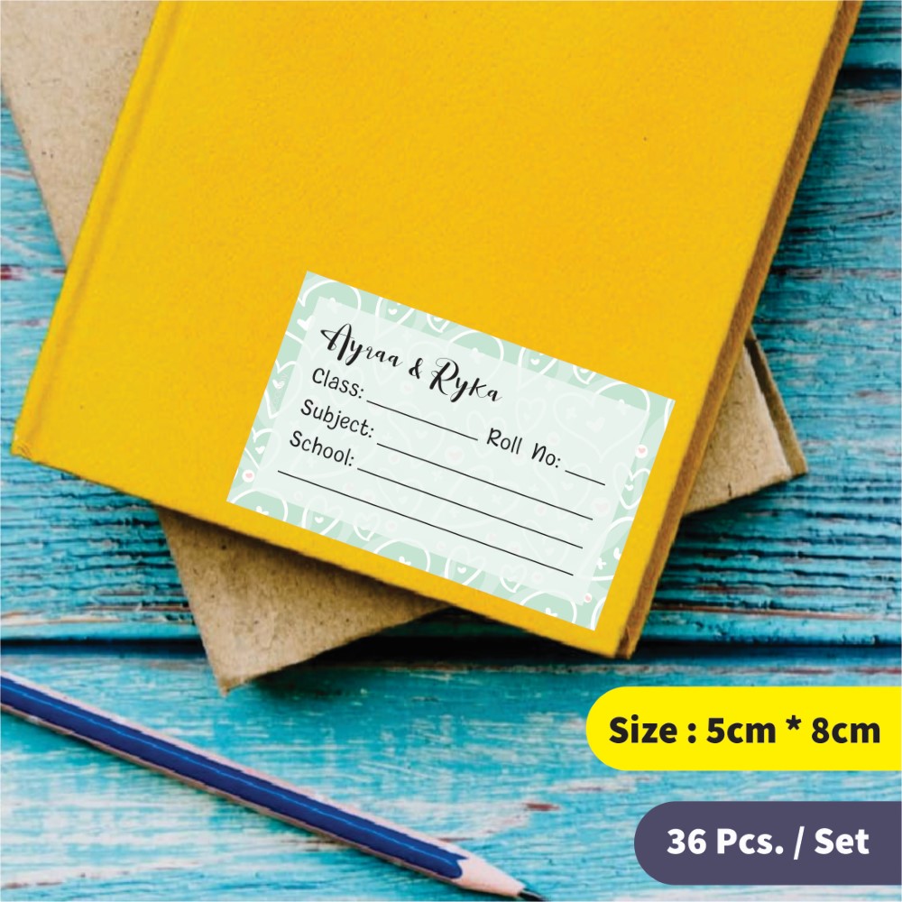 Personalized School Book Labels - Pretty Petals