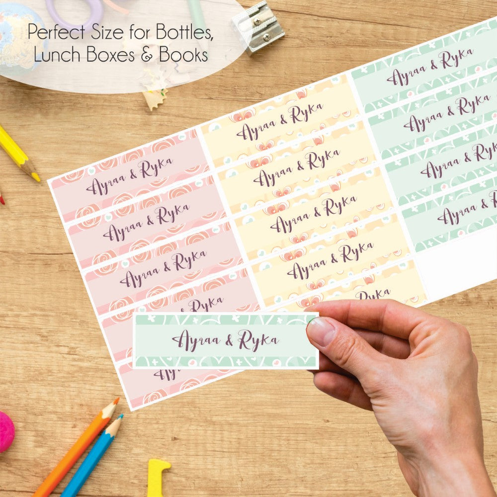 Waterproof Name Labels - Pretty Petals