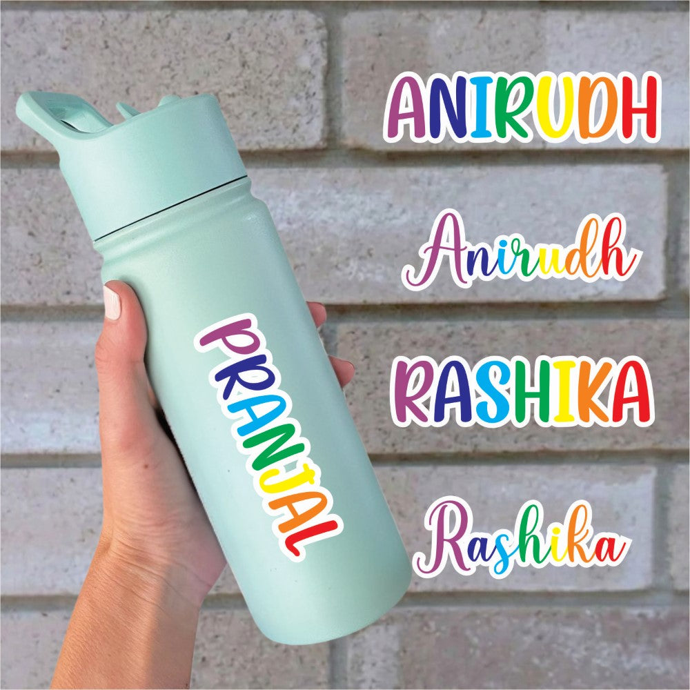 Signature Name Labels - Rainbow Hues