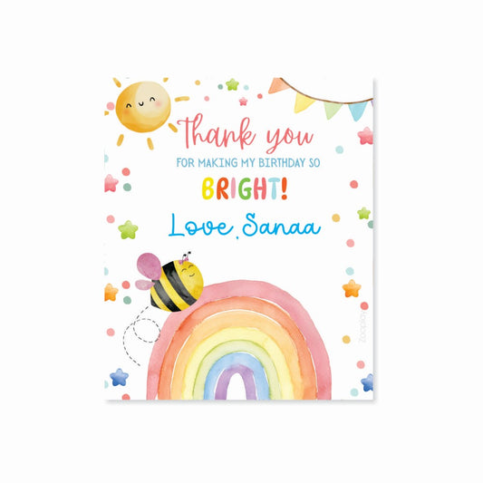 Thank You Tag - Rainbow Magic