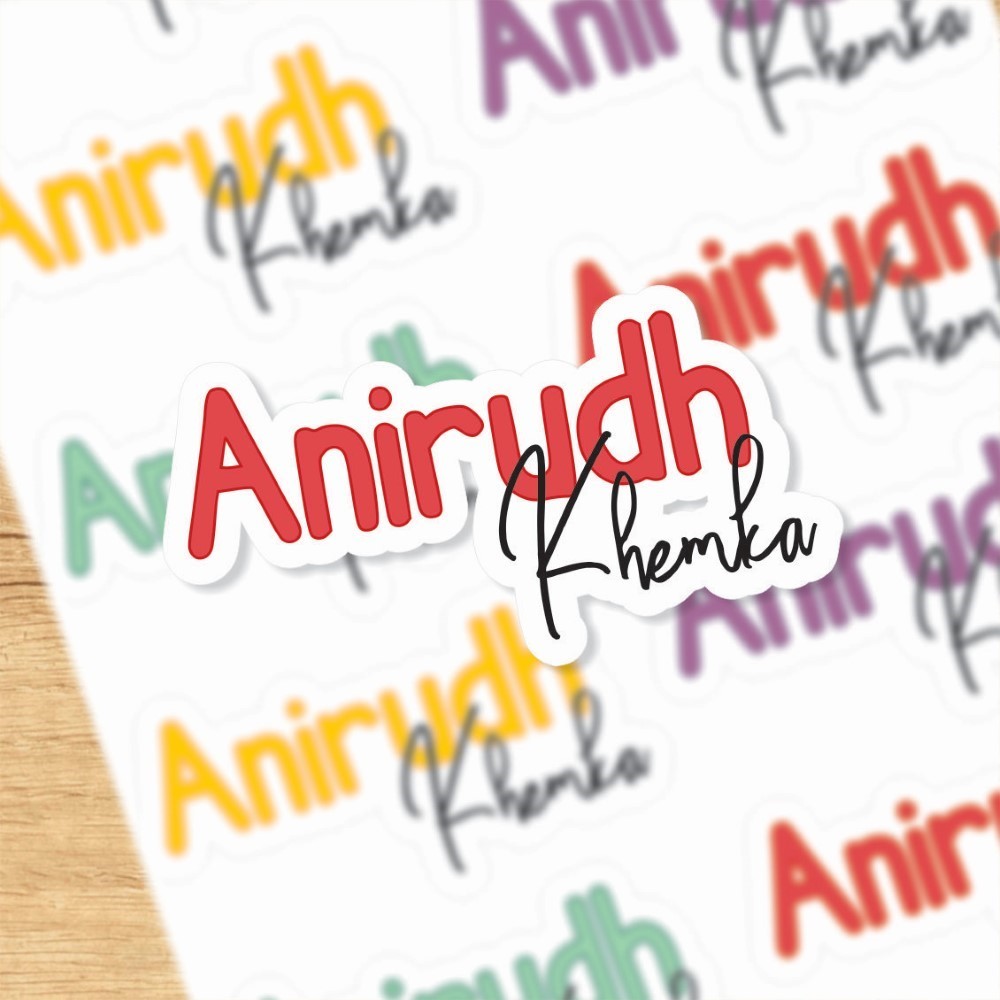 Signature Name Labels - Scribble Pop