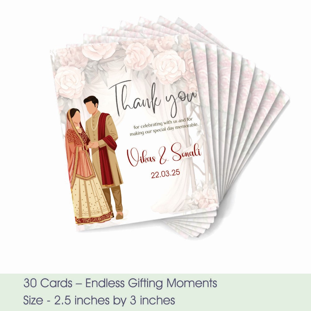 Wedding Thank You Tag - Shubh Vivah