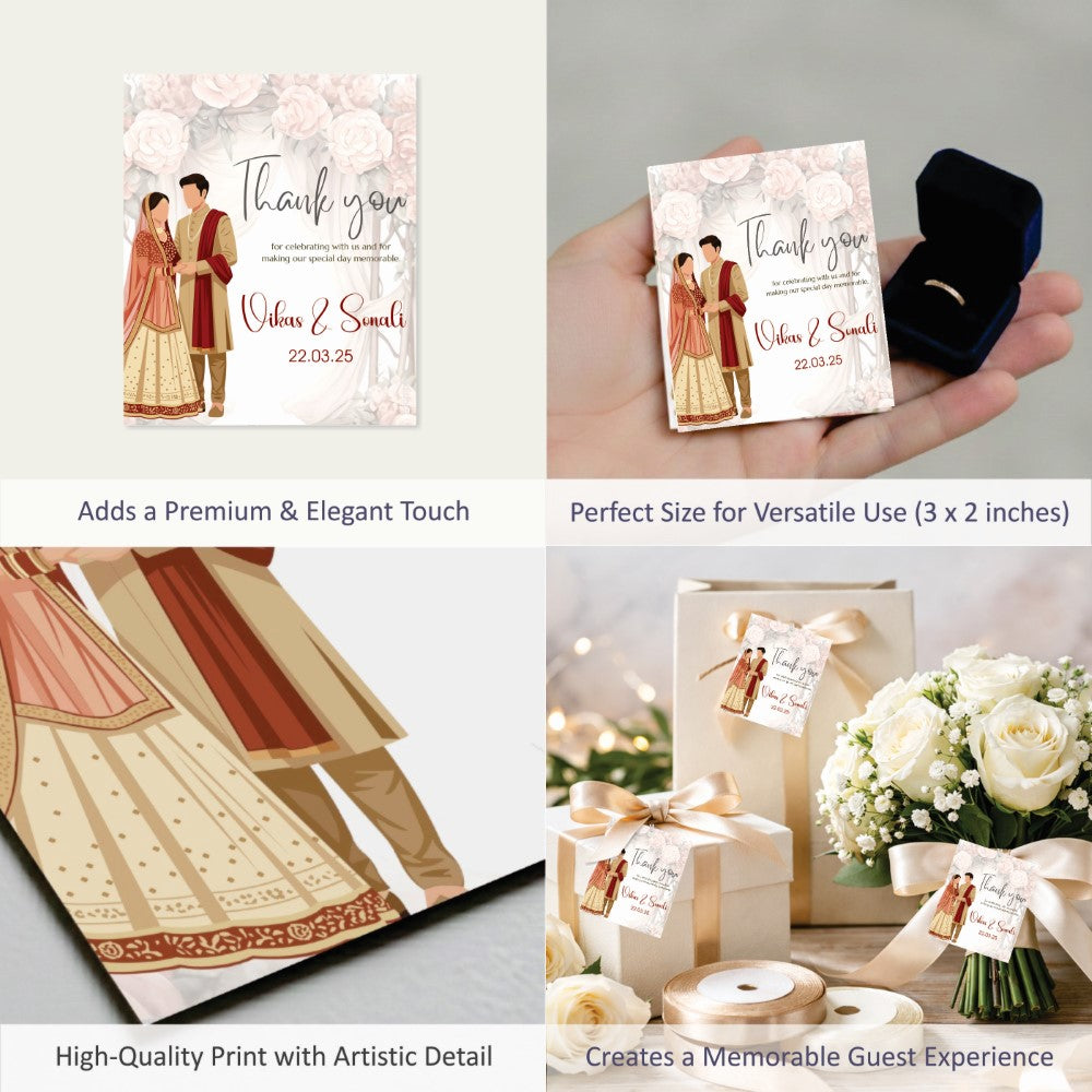 Wedding Thank You Tag - Shubh Vivah