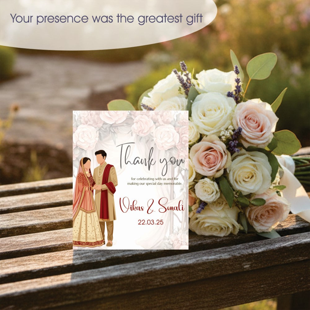 Wedding Thank You Tag - Shubh Vivah