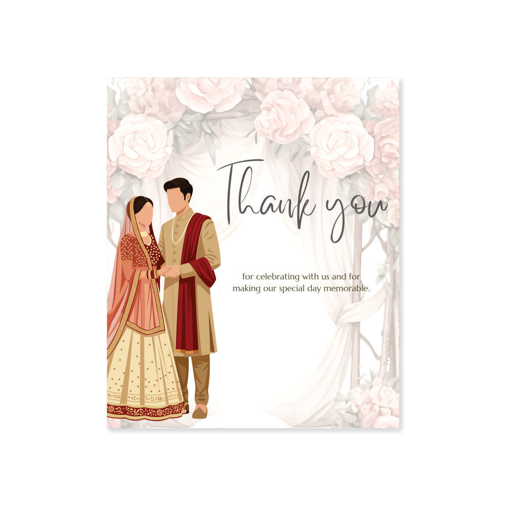 Wedding Thank You Tag - Shubh Vivah