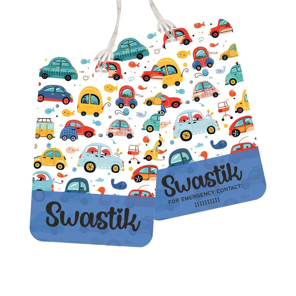 Bag Tag - Smiley Cars