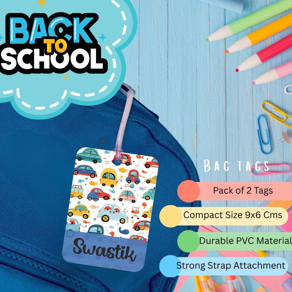 Bag Tag - Smiley Cars