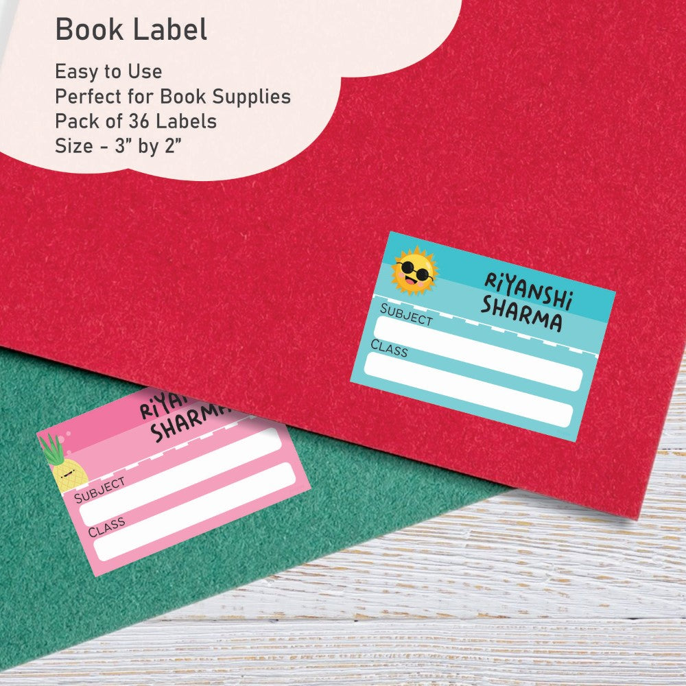 Personalised Book Labels - Sunny Days