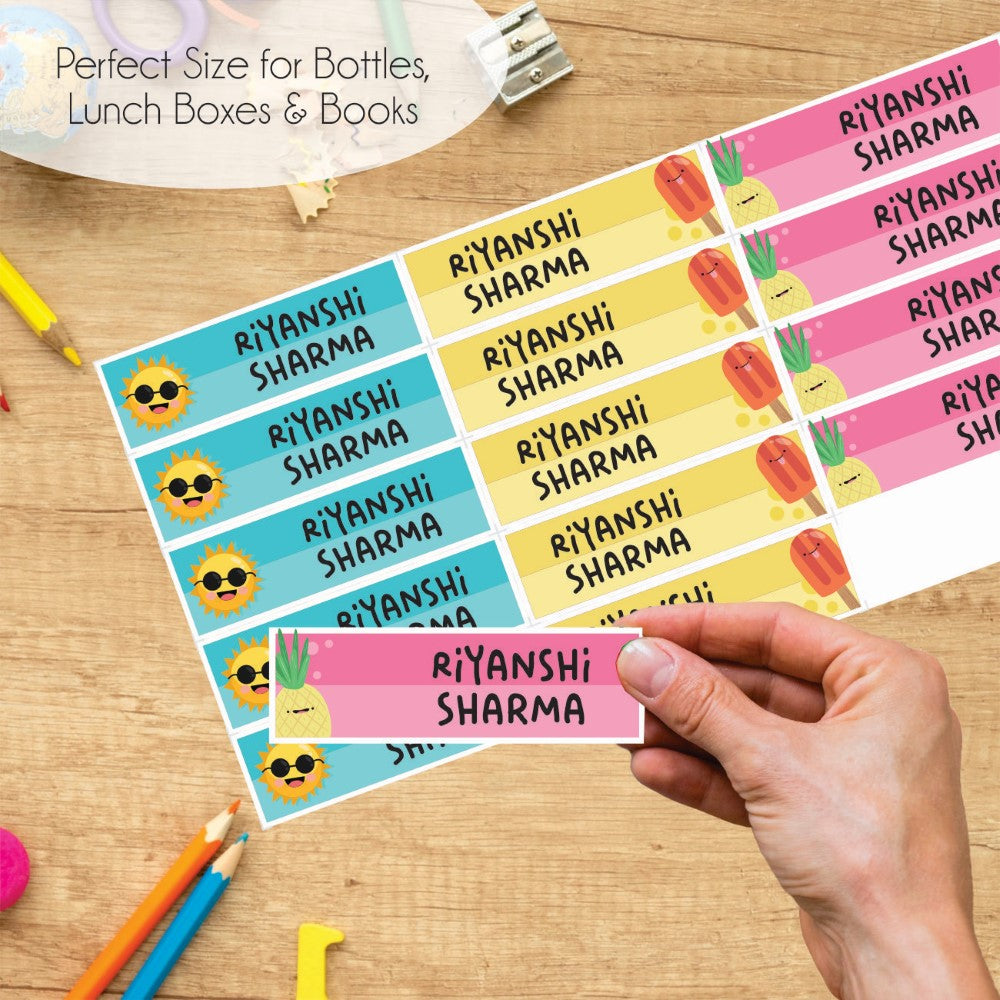 Waterproof Name Labels - Sunny Days