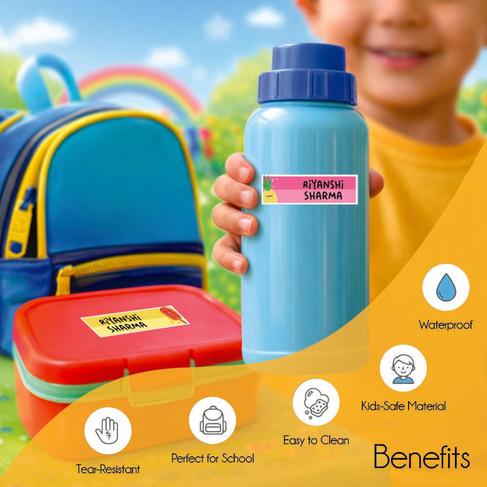 Waterproof Name Labels - Sunny Days