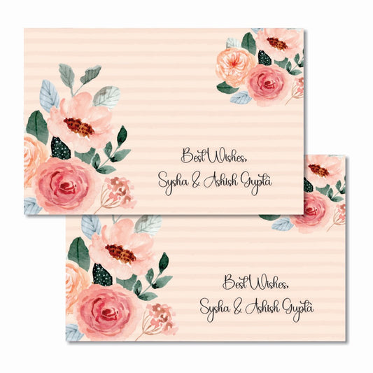 Gift tags rectangle - Timeless Blooms