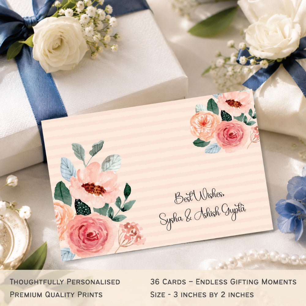 Gift tags rectangle - Timeless Blooms