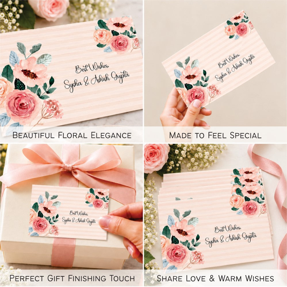 Gift tags rectangle - Timeless Blooms