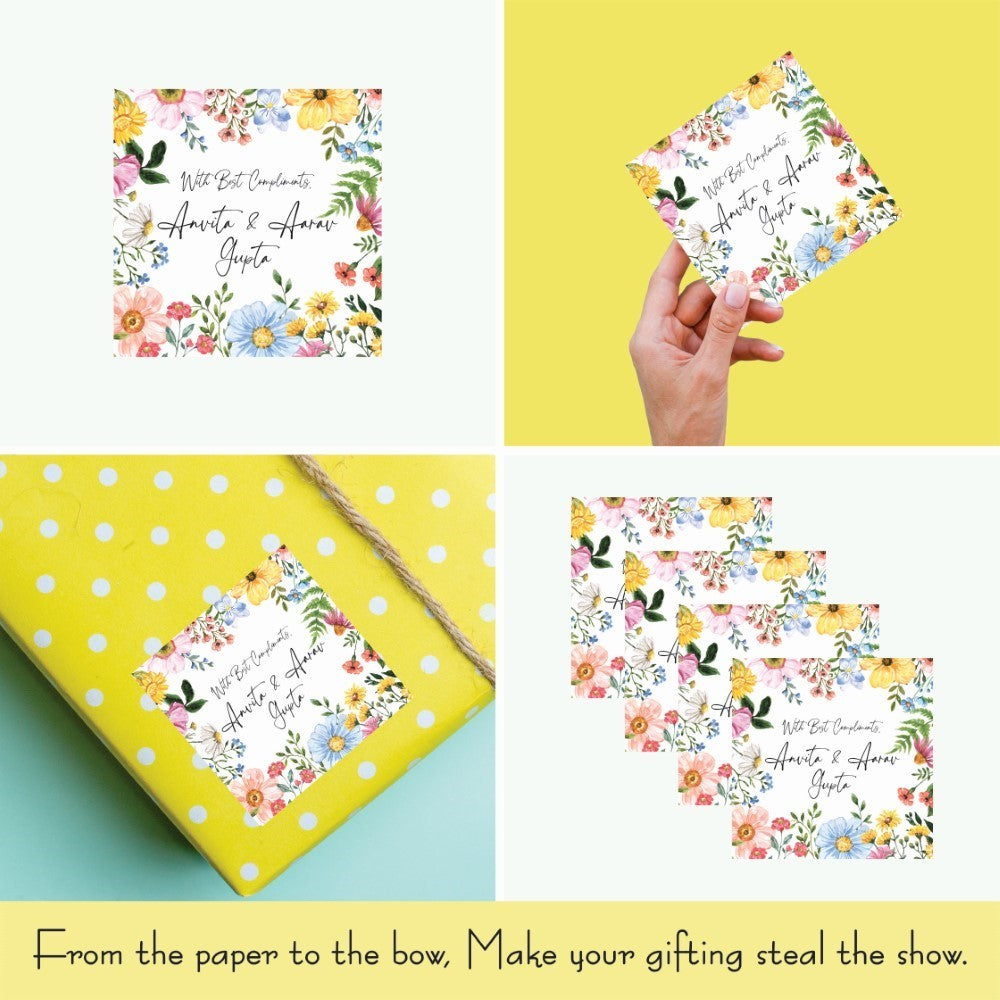 Gift tags Square - Timeless Blooms