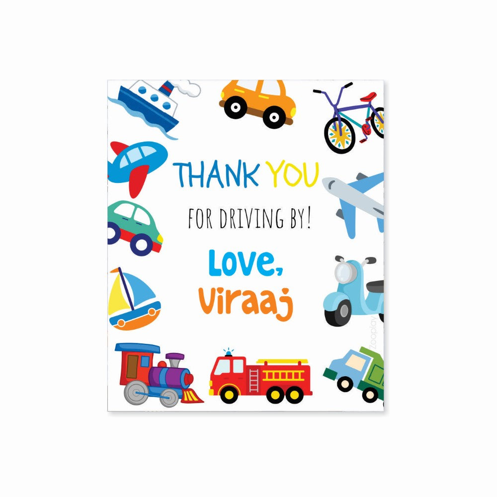Thank You Tag - Tiny Transport