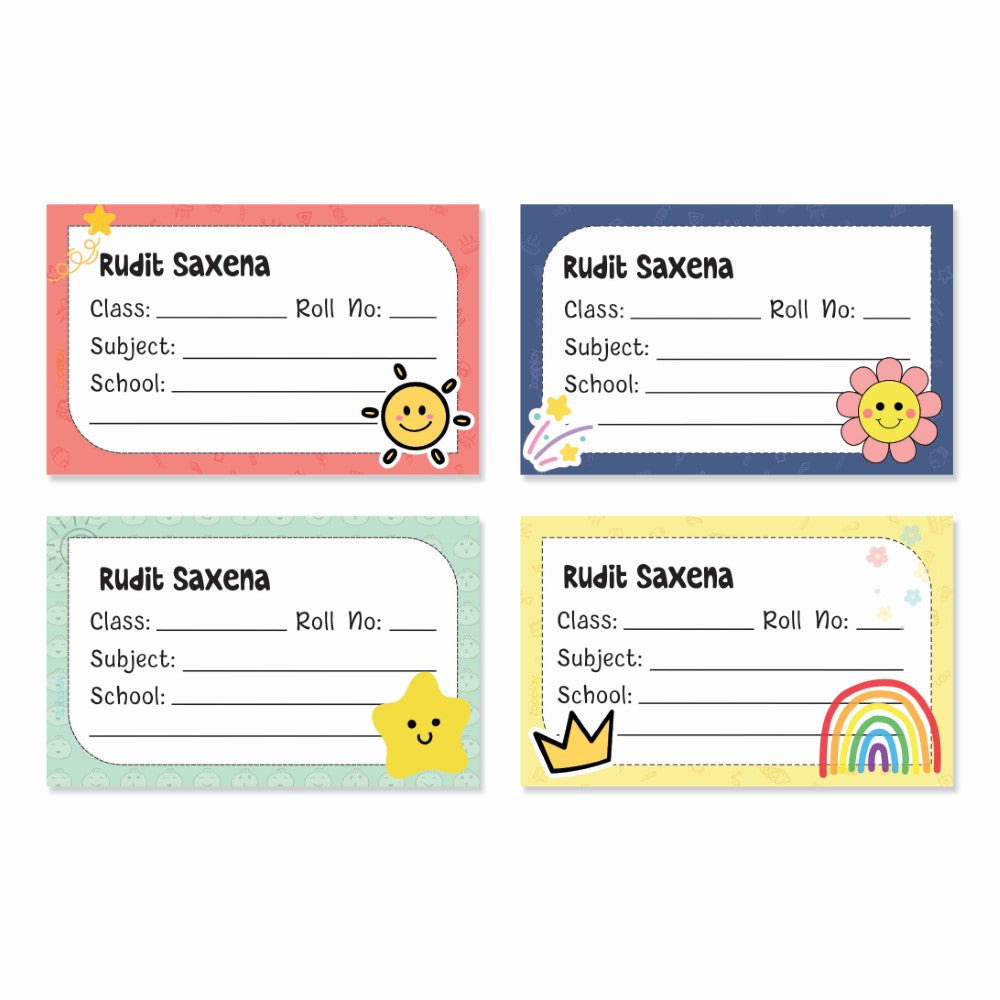 Personalized School Book Labels - Tiny Treasures