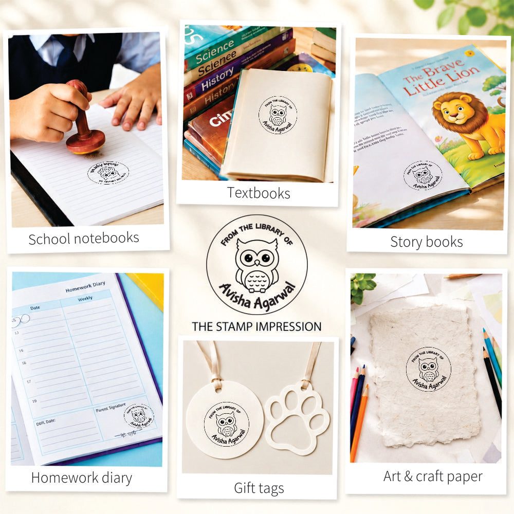 Book stamp - Twilight Hoot